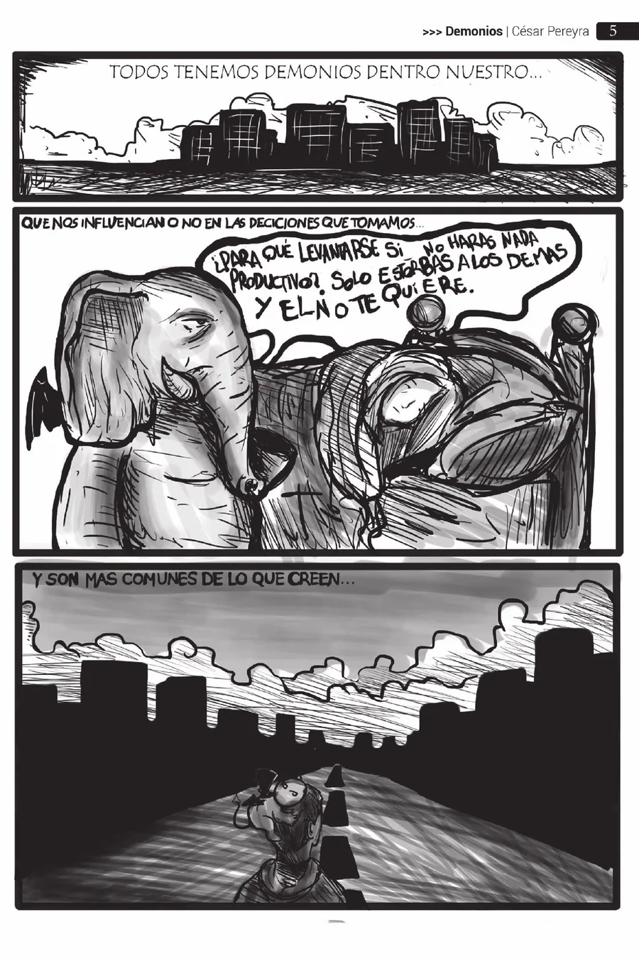 Primera página de Demonios
