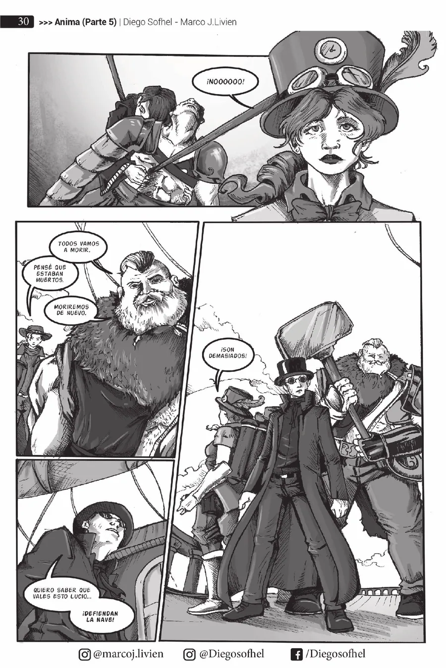 Primera página de Ánima (Parte 5)