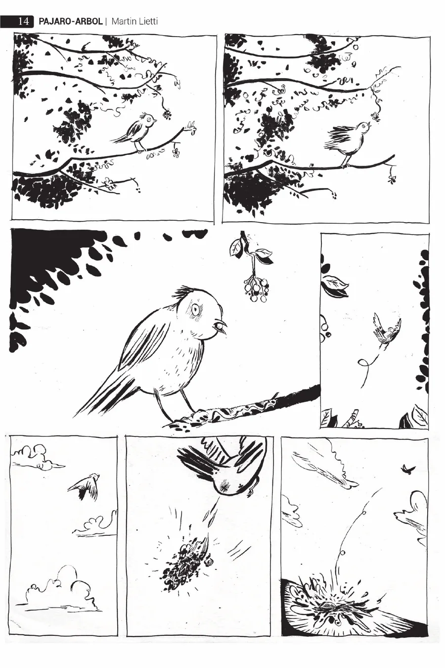 Primera página de Pájaro-Árbol