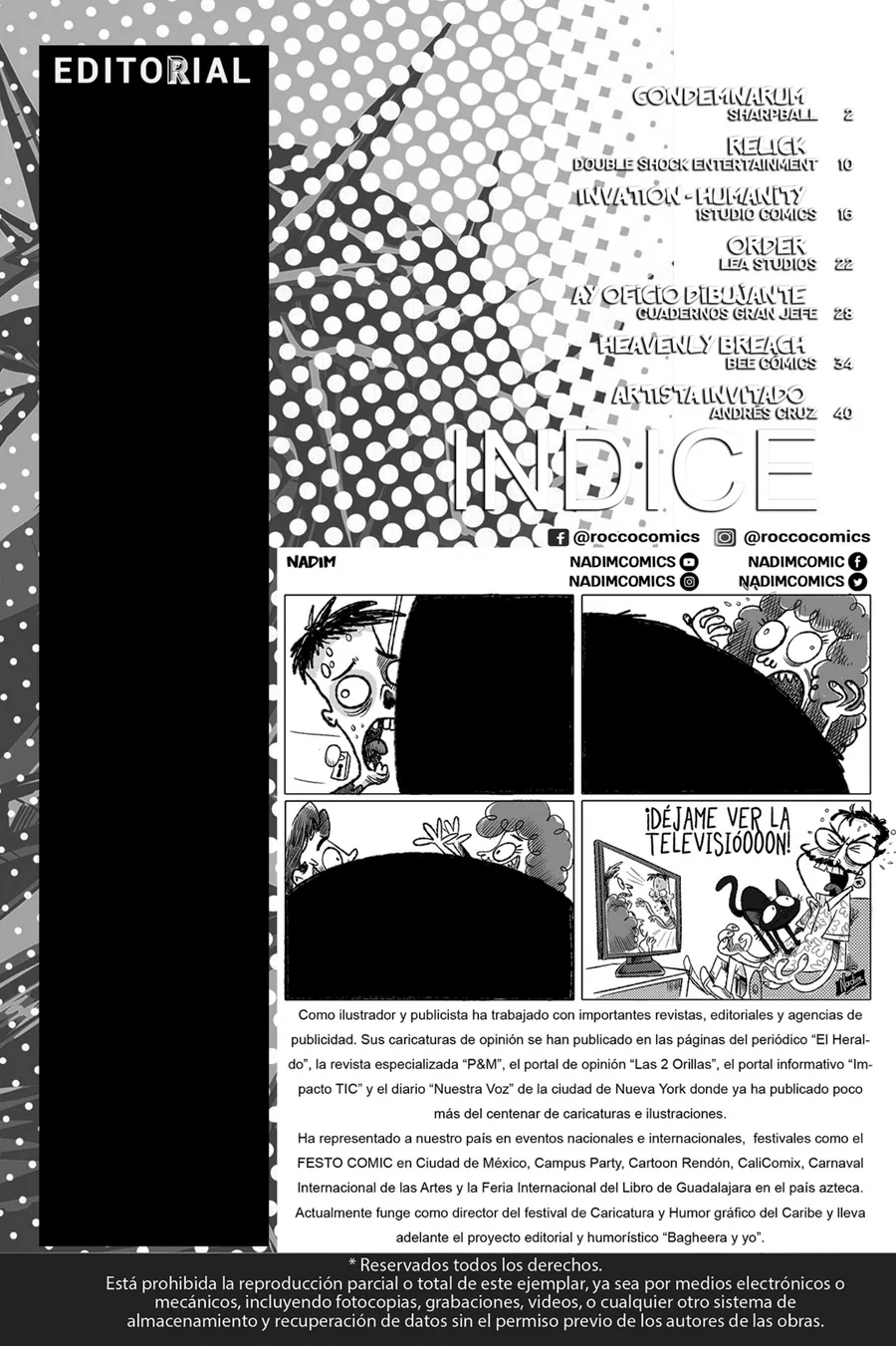 Primera página de Tira de Nadimcomics