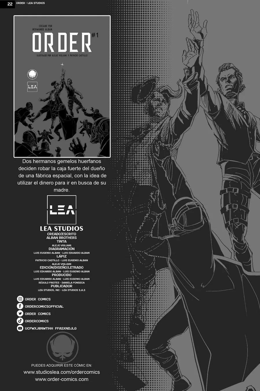 Primera página de Order
