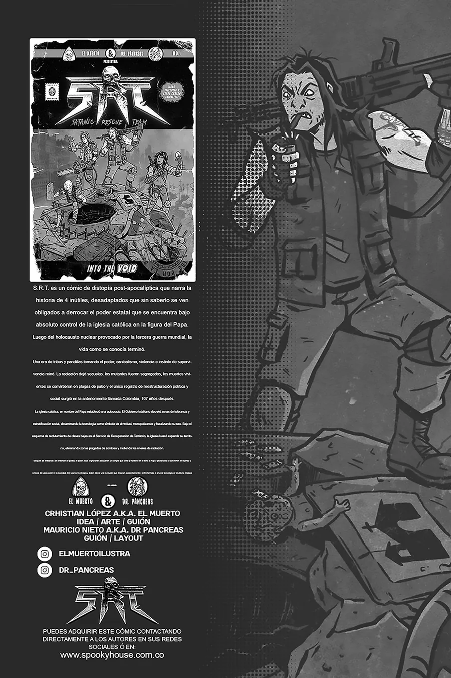 Primera página de Satanic Rescue Team