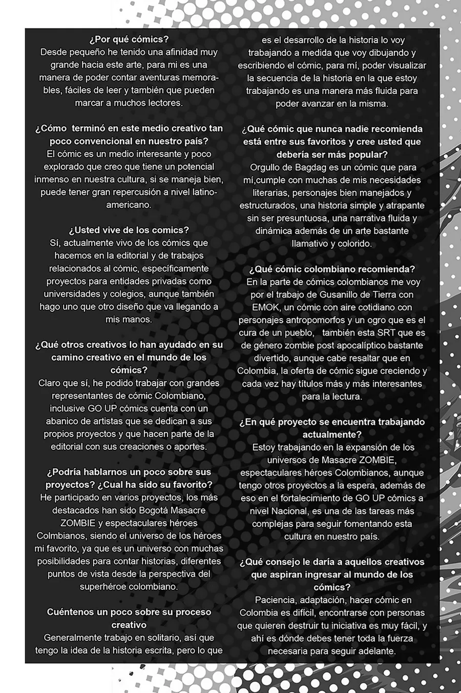 Primera página de Artista invitado: Juan Pablo Silva