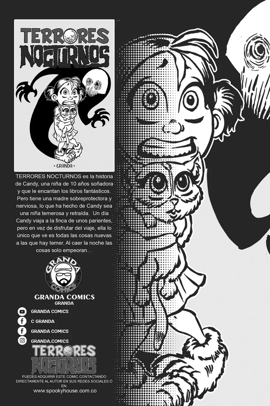 Primera página de Terrores nocturnos