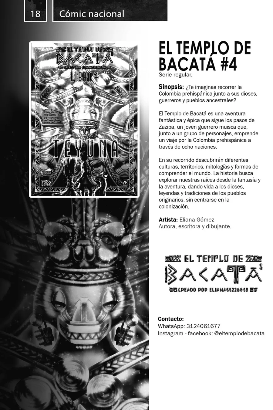 Primera página de El templo de Bacatá (Parte 2)